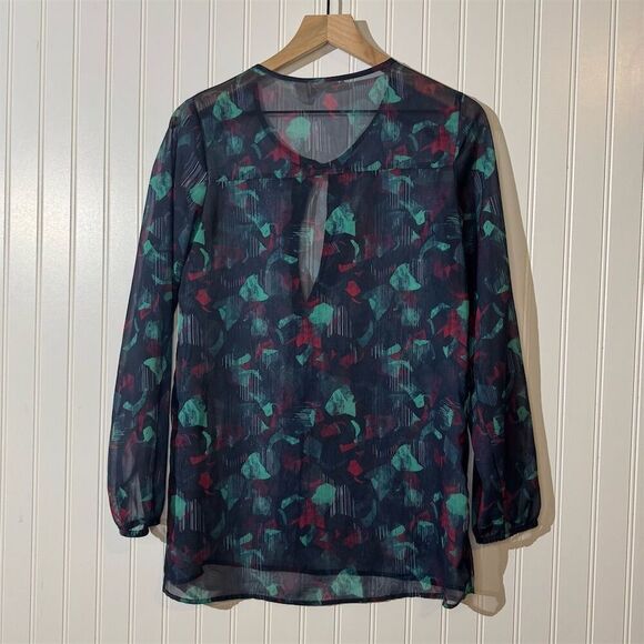 VTG Y2K Mudd Sheer Chiffon Blouse Top Boho Indie Festival Fairy Grunge Retro M - Picture 3 of 9